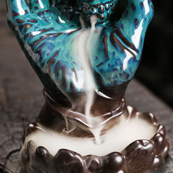 Halloween Ghost Hand Skull Head Incense Fountain Smoke Waterfall