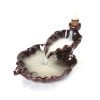 Two Lotus Leaves Incense Fountain Smoke Waterfall - Image 5