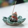 Christmas Santa Claus Snowman Ceramic Incense Stick Burner