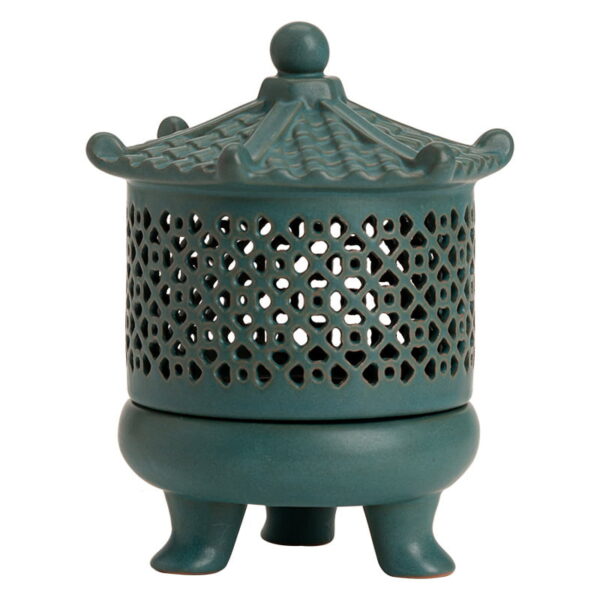 Hollow Pavilion Ceramic Incense Coil Holder