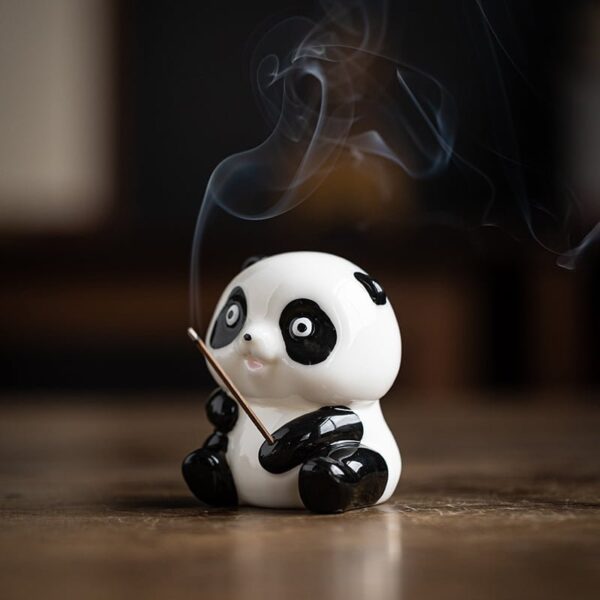 Panda Ceramic Censer Cones Sticks Porcelain Holder