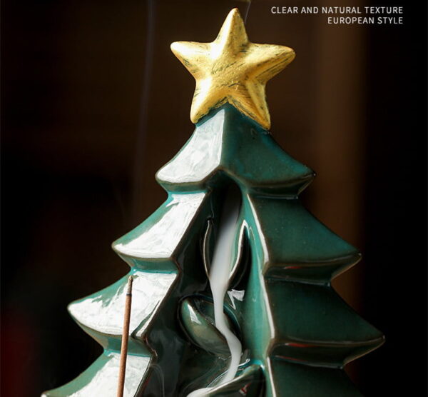 Christmas Tree Ceramic Waterfall Backflow Incense Burner