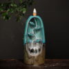 Blue Ceramic Waterfall Incense Burner Holder