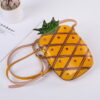 Pineapple Genuine Leather Shoulder Bag First-layer Cowhide Crossbody Bag