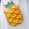 Pineapple Genuine Leather Shoulder Bag First-layer Cowhide Crossbody Bag