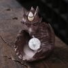 Dragon Egg Ceramic Incense Fountain Burner With LED Ball Light - Image 2