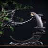 Crescent Moon Clouds Ceramic Backflow Incense Burner