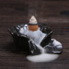 Peony Ceramic Waterfall Incense Cone Holder