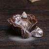 Peony Ceramic Waterfall Incense Cone Holder