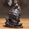 Sailing Boat Waves Ceramic Incense Backflow Cone Holder - Image 4