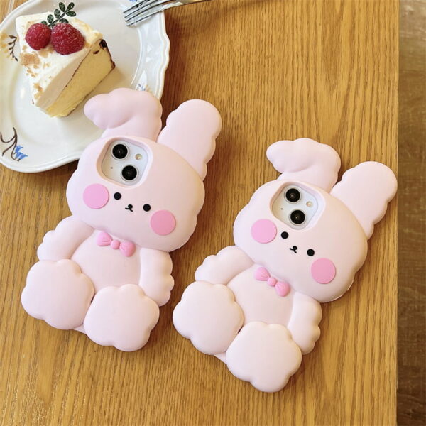 O1CN011TOo2q2ICYOxEvDTm_!!2203426429250-0-cib Cartoon Cute Rabbit Silicone Phone Shell for Apple iPhone Models