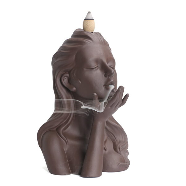 O1CN011Z66db1kW4JRMlUn4_!!2551464690-0-cib Beautiful Lady Sculpture Ceramic Waterfall Backflow Incense Burner Holder