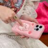 Pink Pig Silicone Phone Cover for Apple iPhone Models