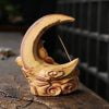 Crescent Moon Lotus Clouds Ceramic Fountain Backflow Burner - Image 6
