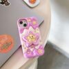 Cute Star Stand Silicone Phone Cover for Apple iPhone Models