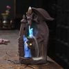 Flying Dragon Wizard Ceramic Incense Backflow Cone Holder With LED Light - Image 2