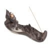 Chinese Dragon Hill Scroll Ceramic Stick Backflow Incense Holder - Image 5