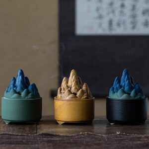 Mountain Hill Ceramic Coil Incense Holder Burner