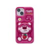 Rose Strawberry Bear Silicone Phone Cover for Apple iPhone Models