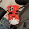 3D Cute Cat Silicone Phone Cover for Apple iPhone Model