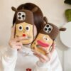 Fun Pinch Girl Silicone Cell Phone Shell for Apple iPhone Models