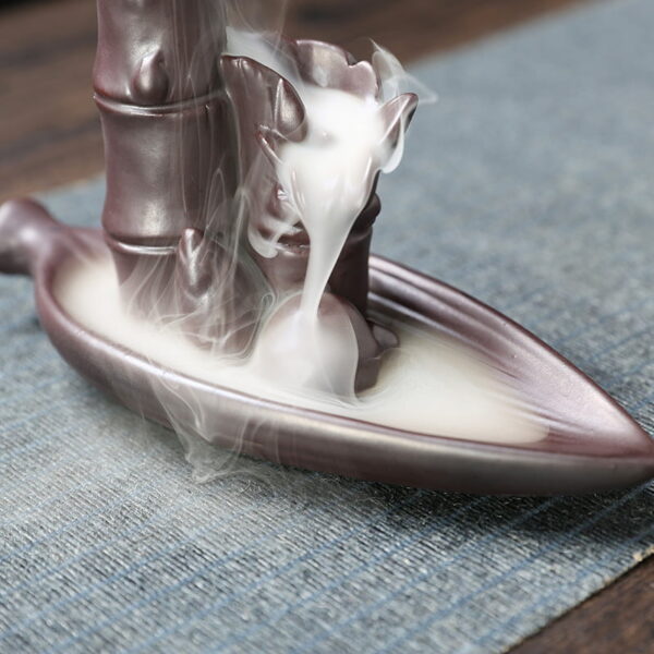 O1CN016F4Xm41kW4Hr3MZVU_!!2551464690-0-cib Bamboo Knots Bamboo Shoots Bamboo Leaf Ceramic Backflow Incense Holder Waterfall