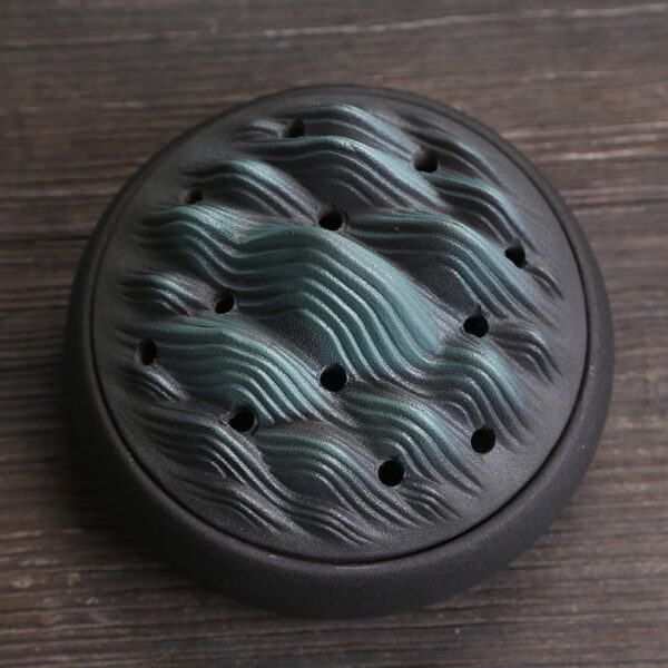 Ceramic Mountain Hill Coil Incense Holder