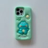 O1CN016i51361jt8kuWFqCj_!!2214609204605-0-cib 3D Cyan Dinosaur Silicone Phone Case for Apple iPhone Model