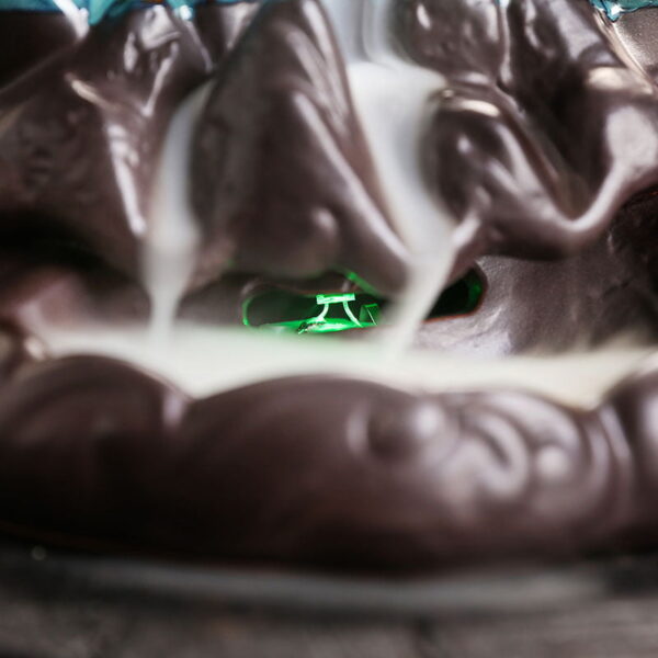 Crescent Moon Ceramic Reverse Smoke Incense Burner With LED Light