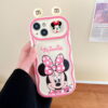 Cute Mickey Mouse Minnie 3D Silicone Phone Shell for Apple iPhone Models