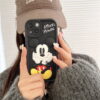 Cartoon 3D Black Mickey Mouse Silicone Phone Shell for Apple iPhone Models