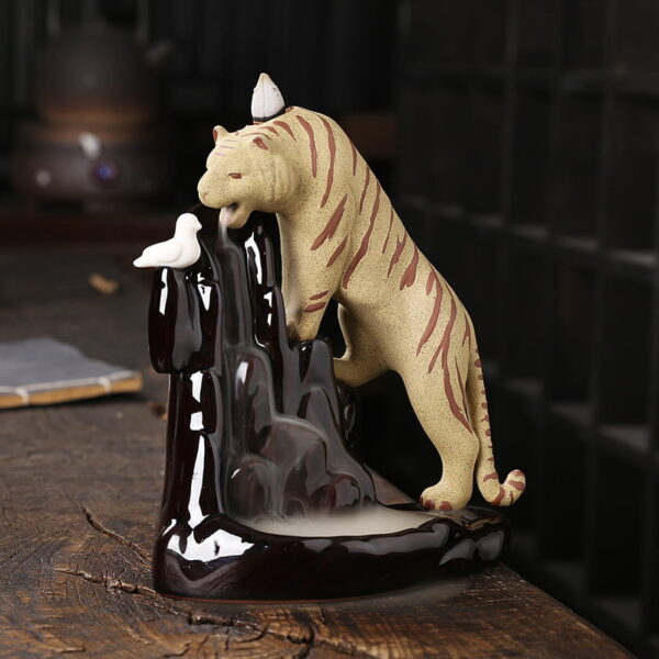 Tiger Mountain Ceramic Incense Holder Backflow Incense Burner