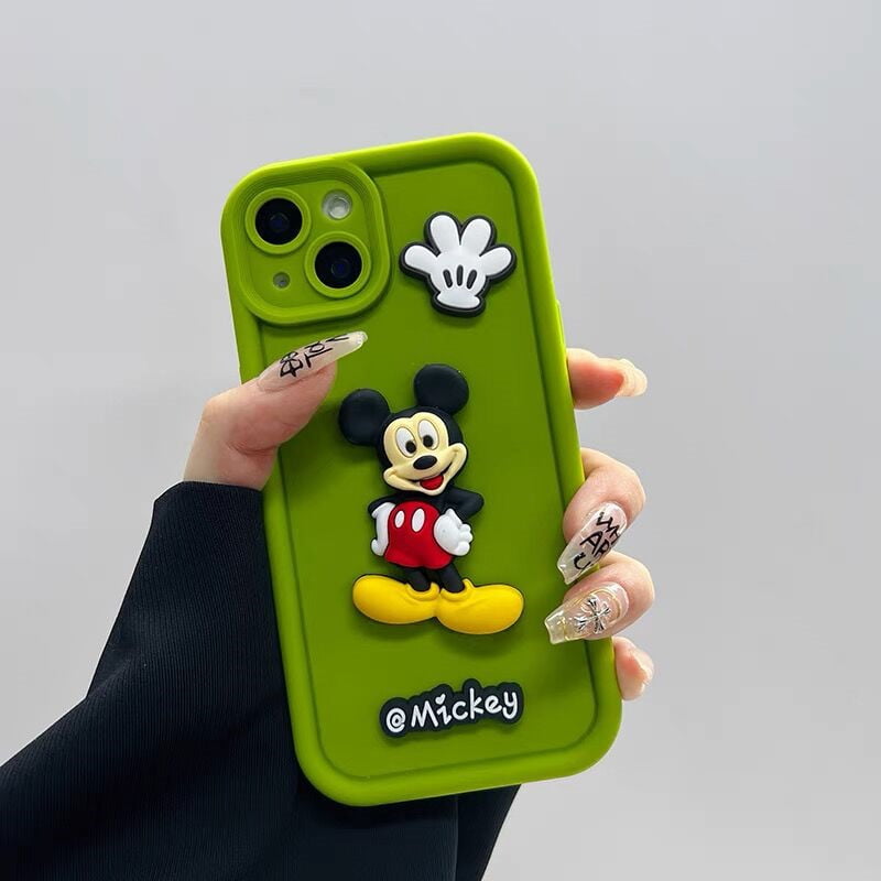 Disney Mickey Mouse Minnie Silicone Mobile Phone Cover for Apple iPhone Model