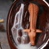 Giraffe Drinking Ceramic Backflow Incense Burner