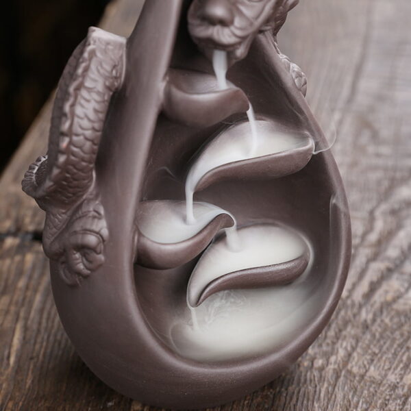 Dragon Water Drop Waterfall Incense Cone Holder Dragon Water Drop Waterfall Incense Cone Holder