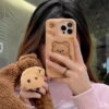 Cute Brown Bear Silicone Phone Case for Apple iPhone Models Cute Brown Bear Silicone Phone Case for Apple iPhone Models