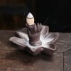 Buddha's Hand Lotus Ceramic Incense Fountain Smoke Waterfall - Image 3