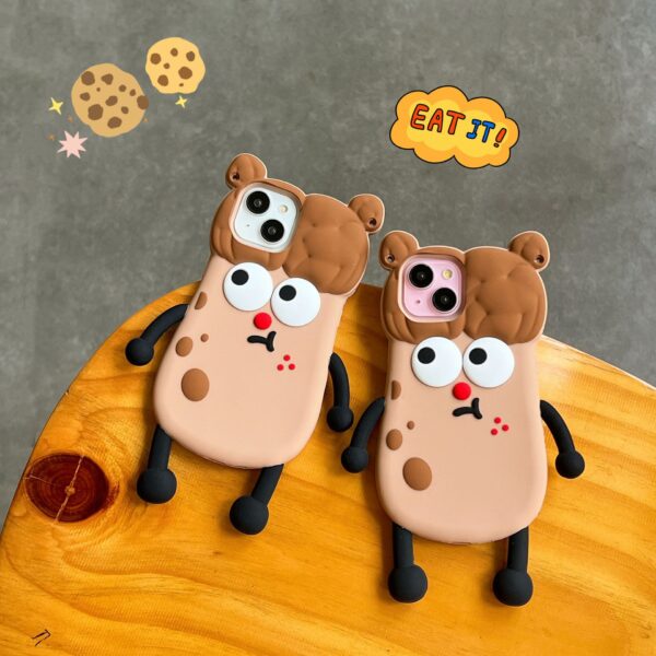 3D Potato Girl Silicone Phone Cover for Apple iPhone Model