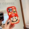 Red Super Mario Silicone Phone Case for Apple iPhone Models