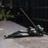 Green Frog Ceramic Incense Stick Holder - Image 5
