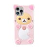 Cute Pink Bear Silicone Phone Cover for Apple iPhone Model
