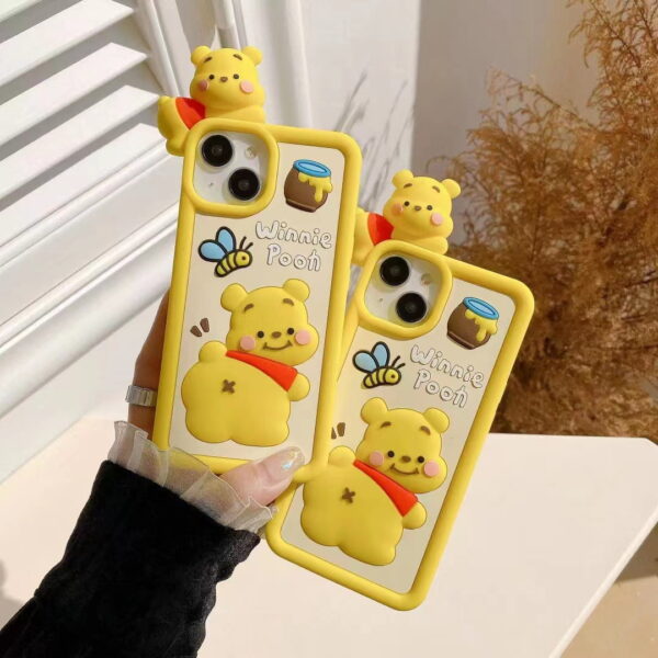 Winnie Pooh Silicone Cell Phone Cover for Apple iPhone Models