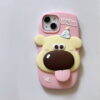 3D Cartoon Dog Silicone Phone Case for Apple iPhone Model