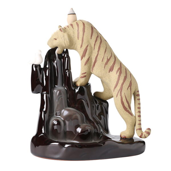 Tiger Mountain Ceramic Incense Holder Backflow Incense Burner