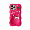 Pinchable Butt Strawberry Bear Silicone Phone Cover for Apple iPhone Model