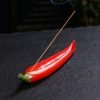 Pepper With Pepper Seeds Ceramic Incense Stick Holder
