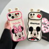 Cute Mickey Mouse Minnie 3D Silicone Phone Shell for Apple iPhone Models