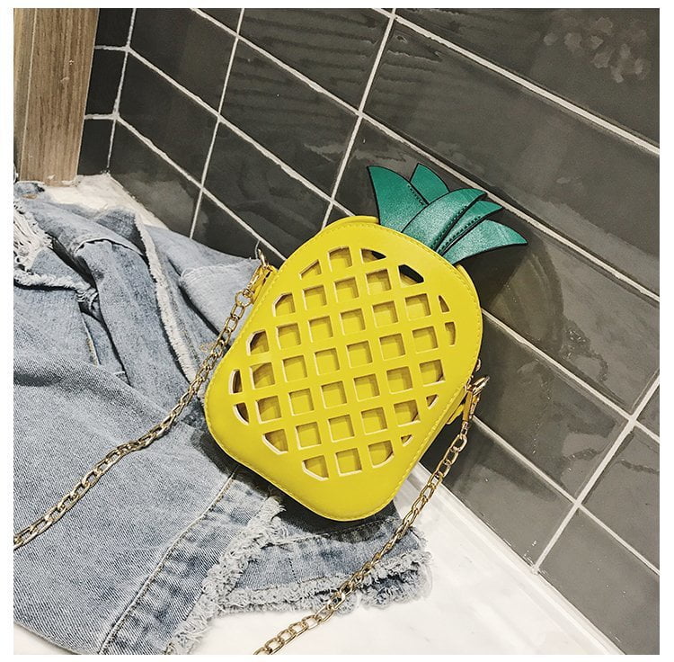 Hollow Pineapple PU Leather Bag Crossbody Bag Shoulder Bag ​