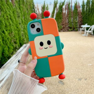 Stitching Color Silicone Robot Phone Shell for Apple iPhone Models Stitching Color Silicone Robot Phone Shell for Apple iPhone Models
