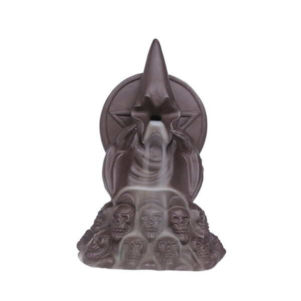 Wizard Skull Coffee Ceramic Incense Fountain Smoke Waterfall